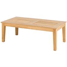 Loungebord til haven 120x68 cm i roble træ