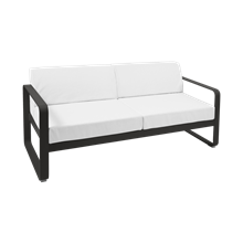 Fermob Bellevie loungesofa 2 pers - med hvide sunbrella hynder 