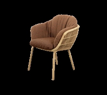 Cane-line Stay havestol - lys natur - med hyndesæt i umber brown - Ys151