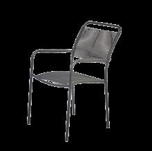 Mandalay Verona havestol - antracit - flet på armlæn 