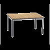 Mandalay Toscana havebord L132 cm - antracit med teaktræ