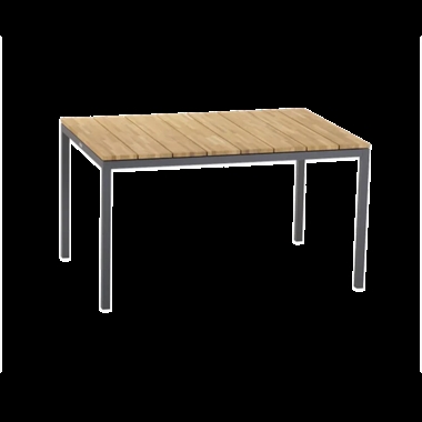 Mandalay Toscana havebord L132 cm - antracit med teaktræ