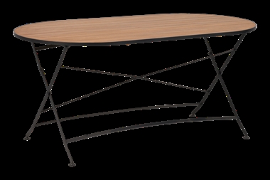 Brafab Brewer havebord - ovalt teak 