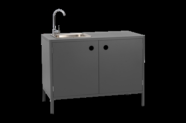 Brafab Kelia udekøkken modul med vask - Antracit 