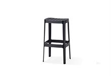 Barstol sort - Cane-line Cut stol i aluminium  