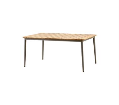 Cane-line Core havebord med teaktræ - 160 x 90 - Taupe