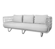 hvid loungesofa til haven - Cane-line nest