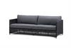 Cane-line loungesofa i flet - Diamond 3 pers. farve Graphite 