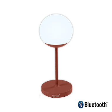 Fermob mooon lampe - bluetooth - H 63 cm - red ochre