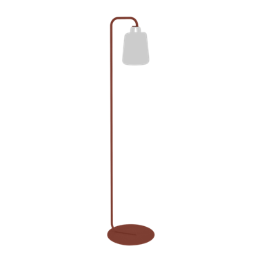 Fermob stander til balad lampe - upright stand - red ochre