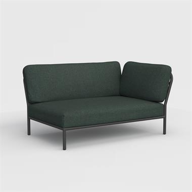 Houe Level loungesofa - højre modul - Alpine green sunbrella heritage hynder 