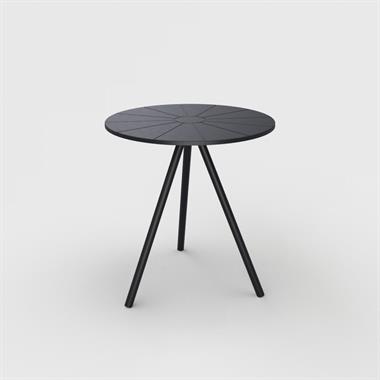 Houe Nami cafebord - Ø65 cm - sort - recycled plast. 