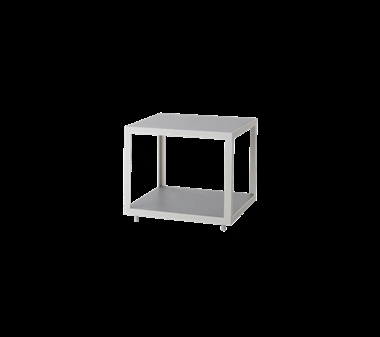 Cane-line Level sofabord - hvid 48x48 cm - med fliser