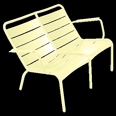 Fermob Luxembourg sofa til haven - Duo low armchair - Frosted lemon