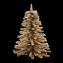 Juletræ i teaktræ - mandalay H39 cm