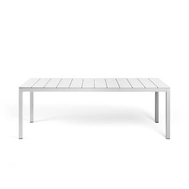 Nardi Rio Alu havebord - 210 x 85 cm  - hvid