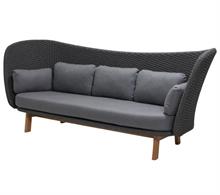 smuk skulpturel loungesofa til haven - Cane-line peacock wing