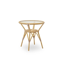 Sika-design Tony cafebord - alu med glasplade ø 70 cm