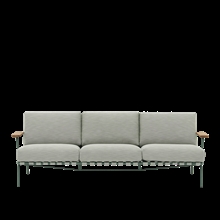 Muuto Setttle loungesofa 3 pers. - Ribbed weave 2 / Dark green