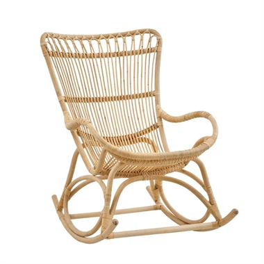 Sika design Monet gyngestol i naturligt rattan. 