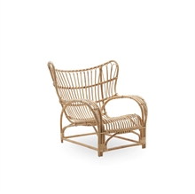 Sika design Teddy kurvestol i naturligt rattan