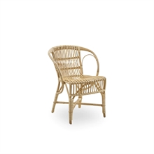 Sika design Robert kurvestol i naturligt rattan