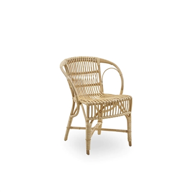 Sika design Robert kurvestol i naturligt rattan