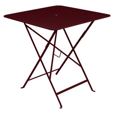 Fermob bistro cafebord 71x71 cm pulverlakeret metal - Black cherry