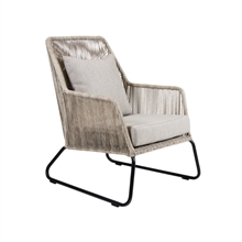 Brafab Midway Loungestol i beige/sand - inklusiv hyndesæt 