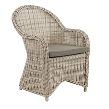 Brafab Paulina havestol - polyrattan i beige   