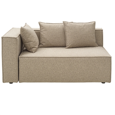 Brafab Muki loungesofamodul - Højre - Lys taupe
