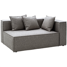 Brafab Muki loungesofamodul - Venstre - Smokey grey