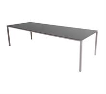 Cane-line Pure havebord - 280x100 cm - Taupe med nero black plade.