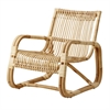 Cane-line Curve kurvestol - loungestol i naturlig rattan - til brug indendørs