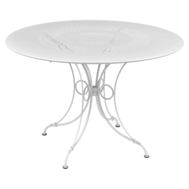 fransk cafebord i hvid - Fermob 1900 ø117 cm