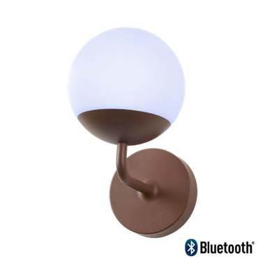 Fermob mooon væglampe - bluetooth - ø15 cm - Red ochre