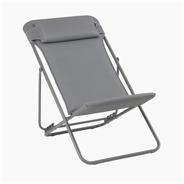 Lafuma maxi transat PLUS becomfort liggestol - Silver