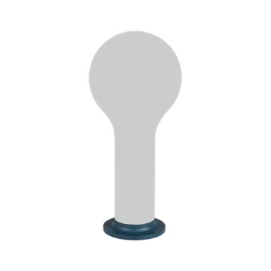 Fermob aplô magnetfod til montering af lampe h24 - Acapulco blue