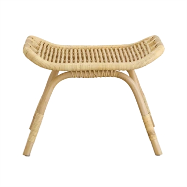 Sika-Design Monet fodskammel -  Antik - naturligt rattan.
